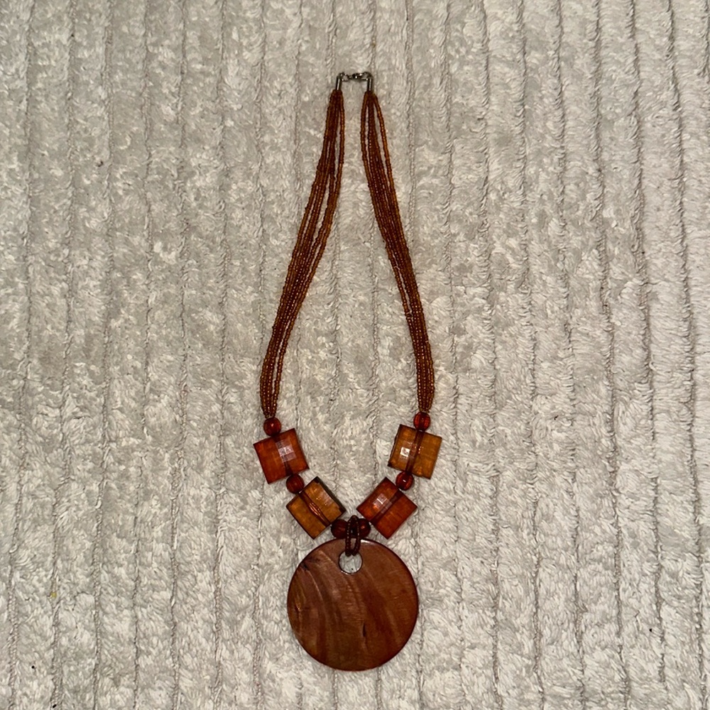 Bohemian Style Shell & Beaded Necklace